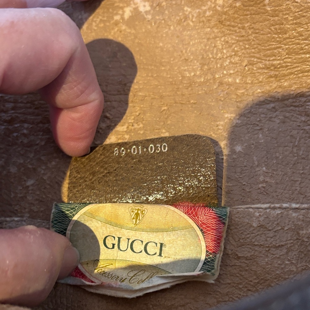 Gucci Ladies Sherry Line Monogram Clutch/Shoulder bag-VINTAGE - Picture 15 of 16